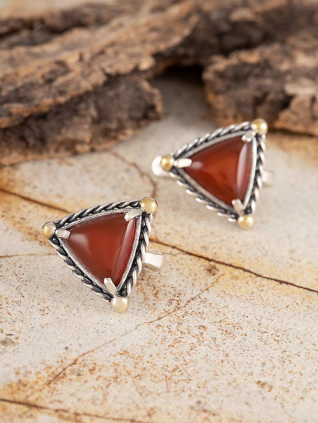 Err1482z Сердолик Серьги (Ag 925)