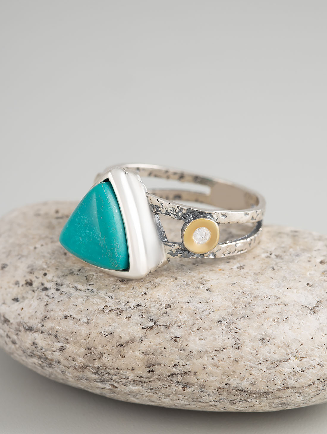 Rrr1254z Бирюза Кольцо (Ag_925)