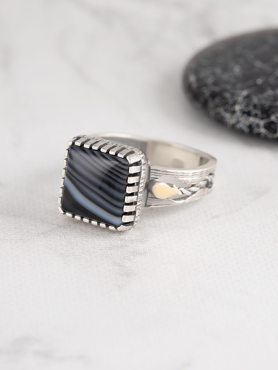 Rrr1505z Агат Кольцо (Ag_925)