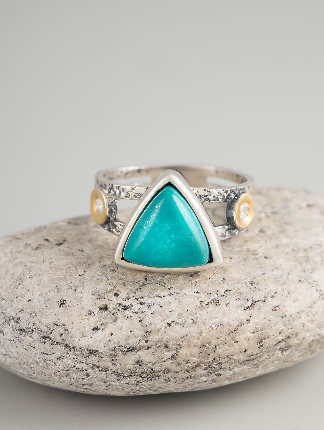 Rrr1254z Бирюза Кольцо (Ag_925)