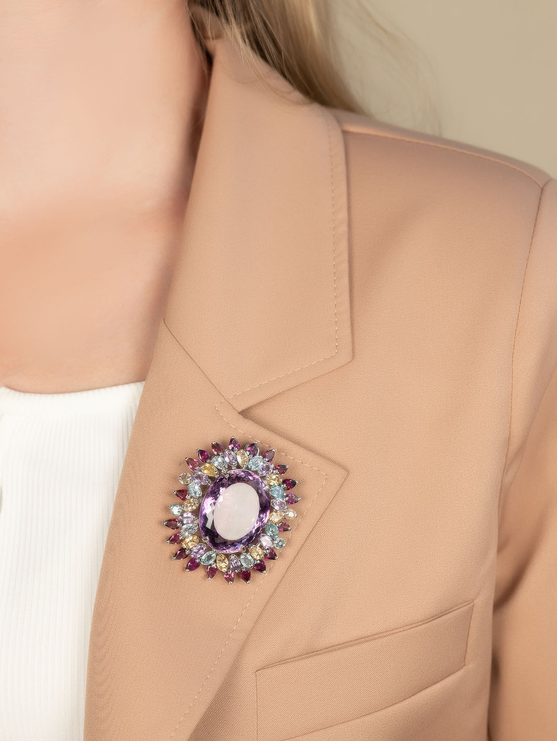 042388 Брошь-кулон (Ag 925)