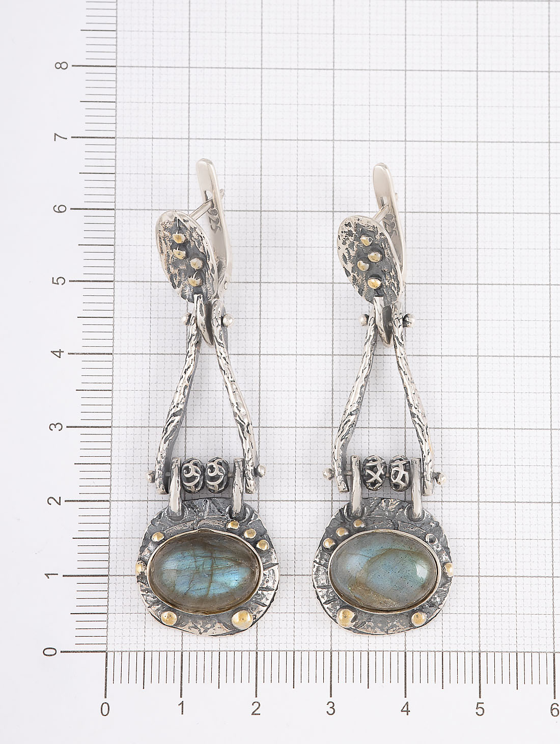 Err1451z Лабрадор Серьги (Ag 925)