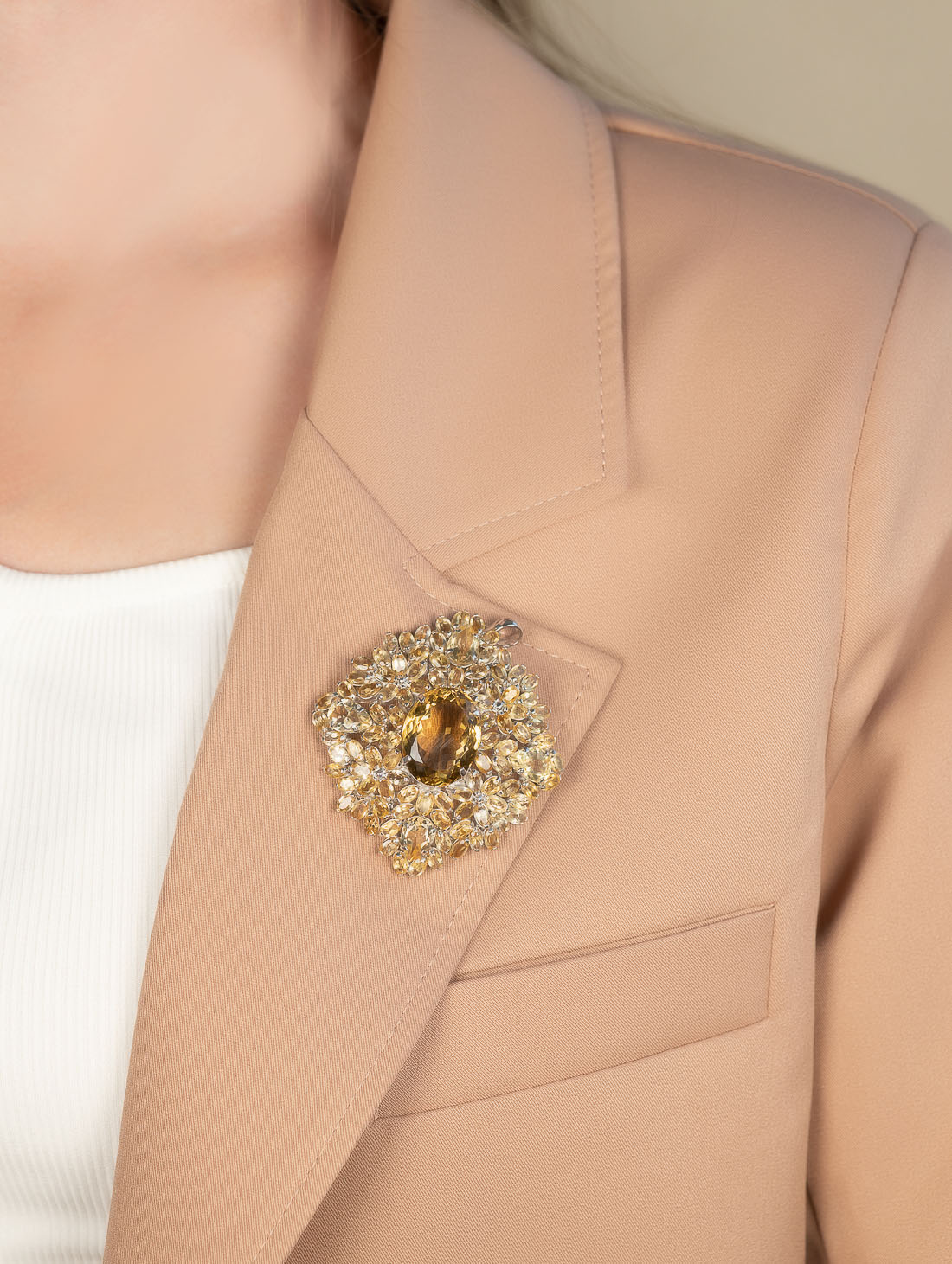 042390 Брошь-кулон (Ag 925)