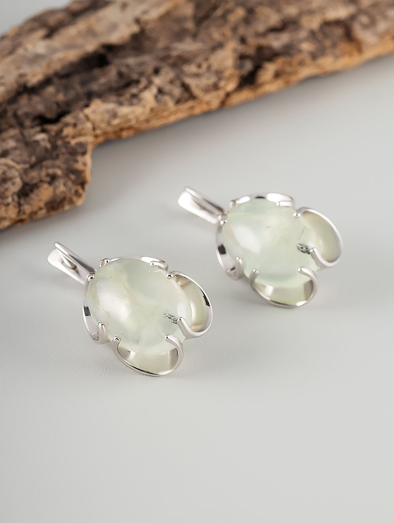 1231R Пренит Серьги (Ag 925)