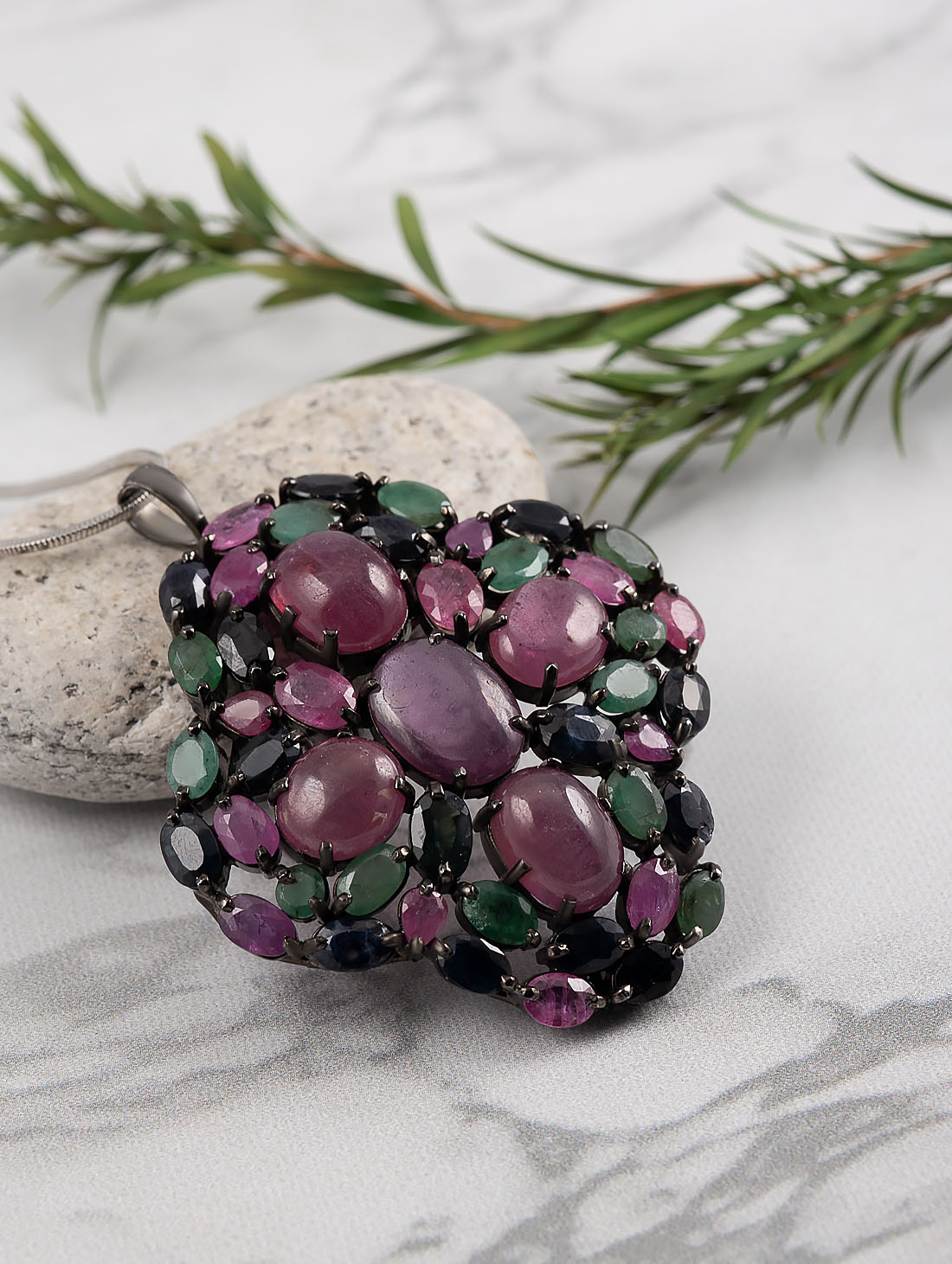 042393 Брошь-кулон (Ag 925)