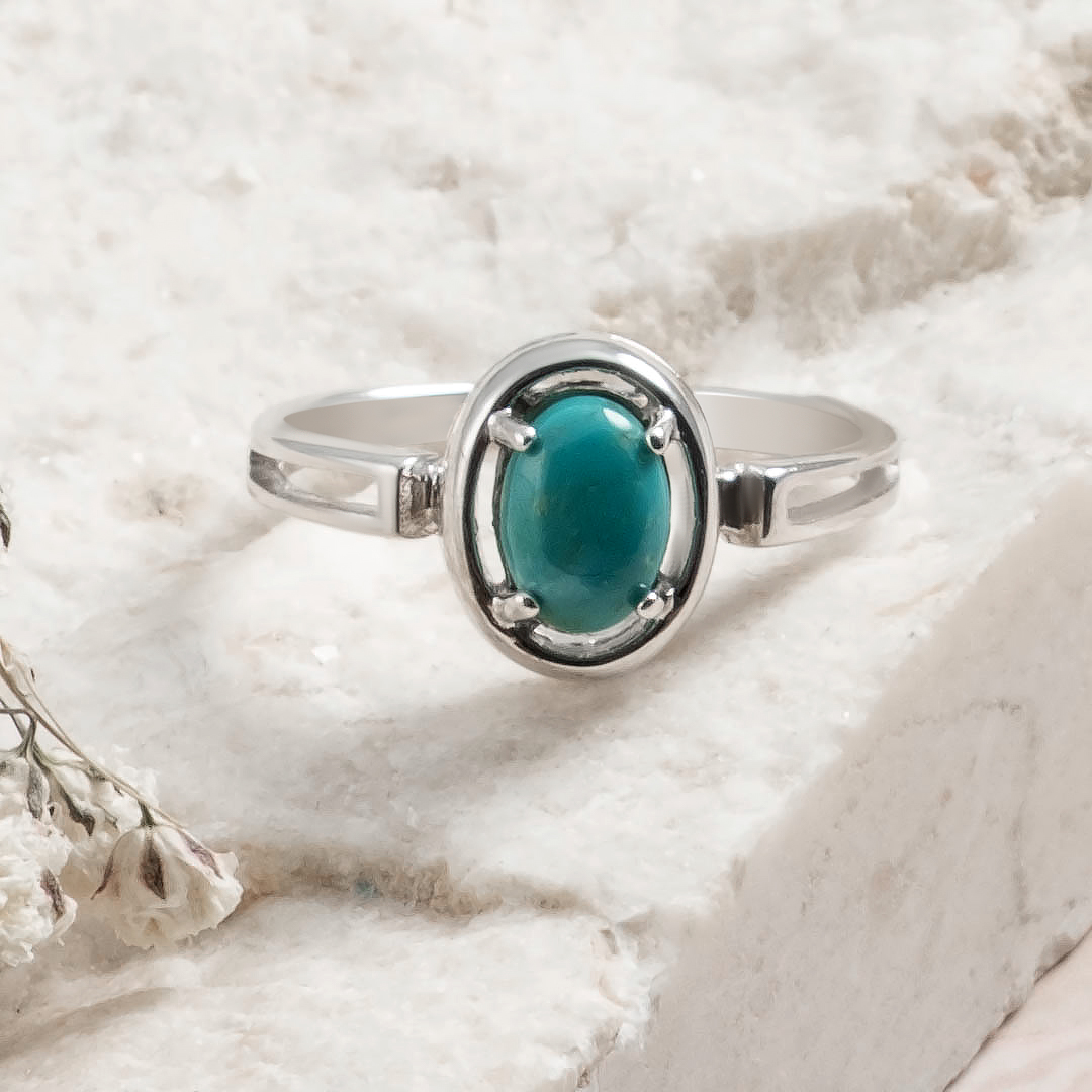 0240R Бирюза Кольцо (Ag 925)