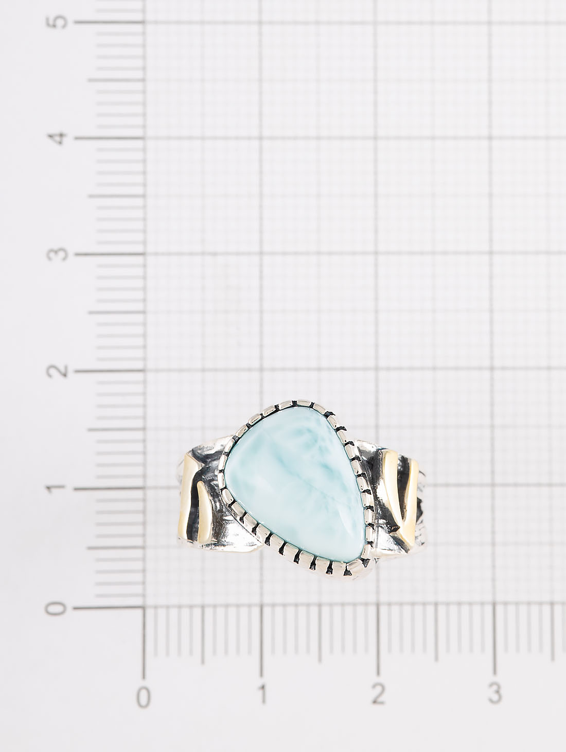 Rrr1494z Ларимар Кольцо (Ag 925)