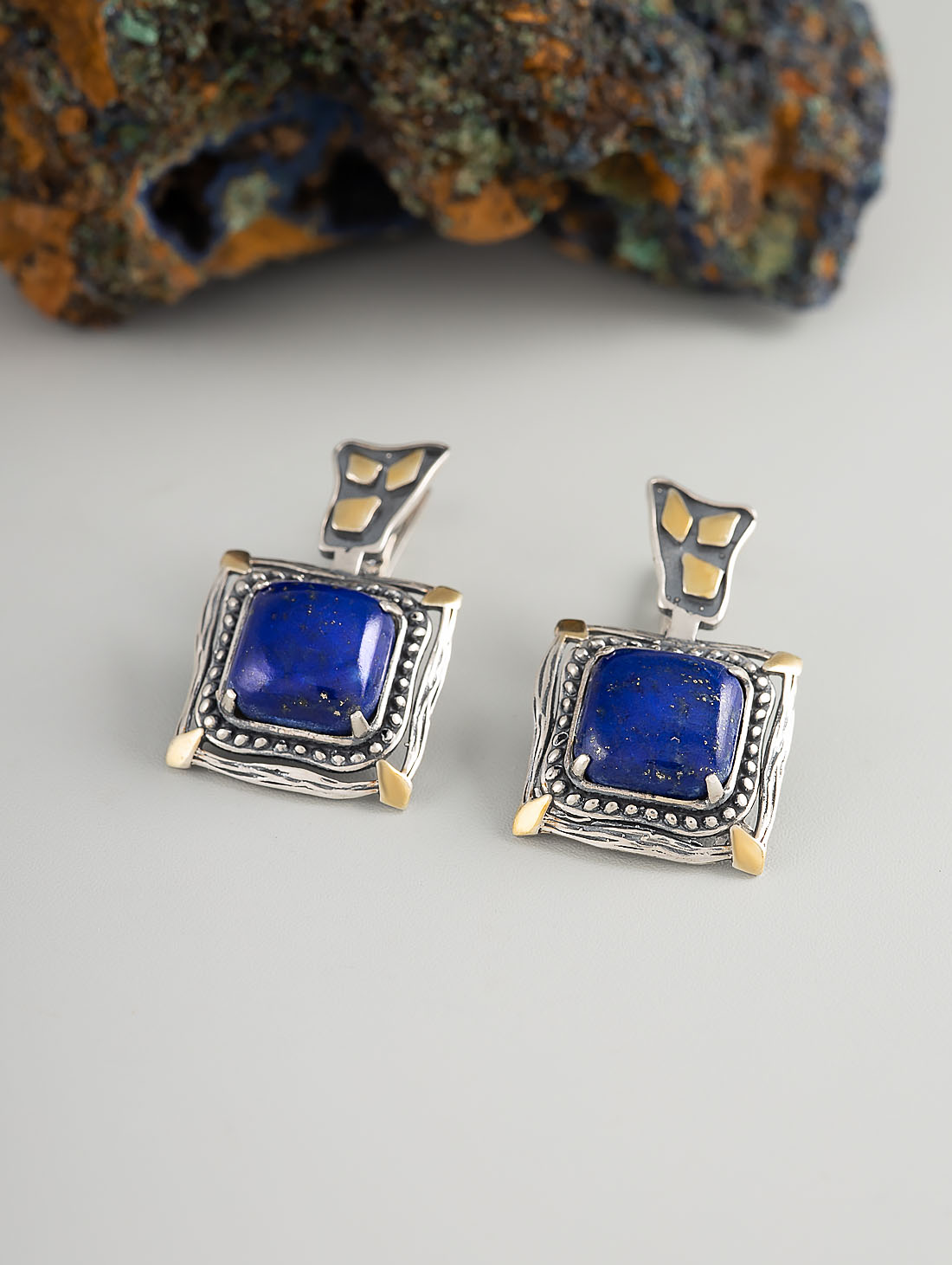 Err1340z Лазурит Серьги (Ag 925)