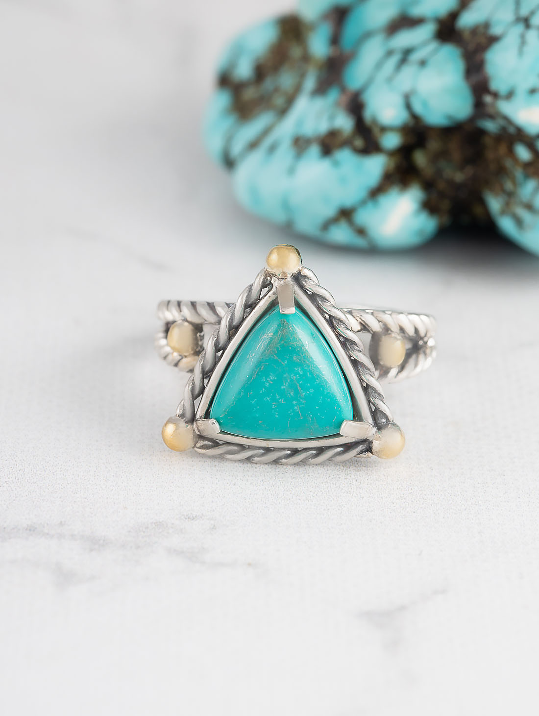 Rrr1482z Бирюза Кольцо (Ag 925)