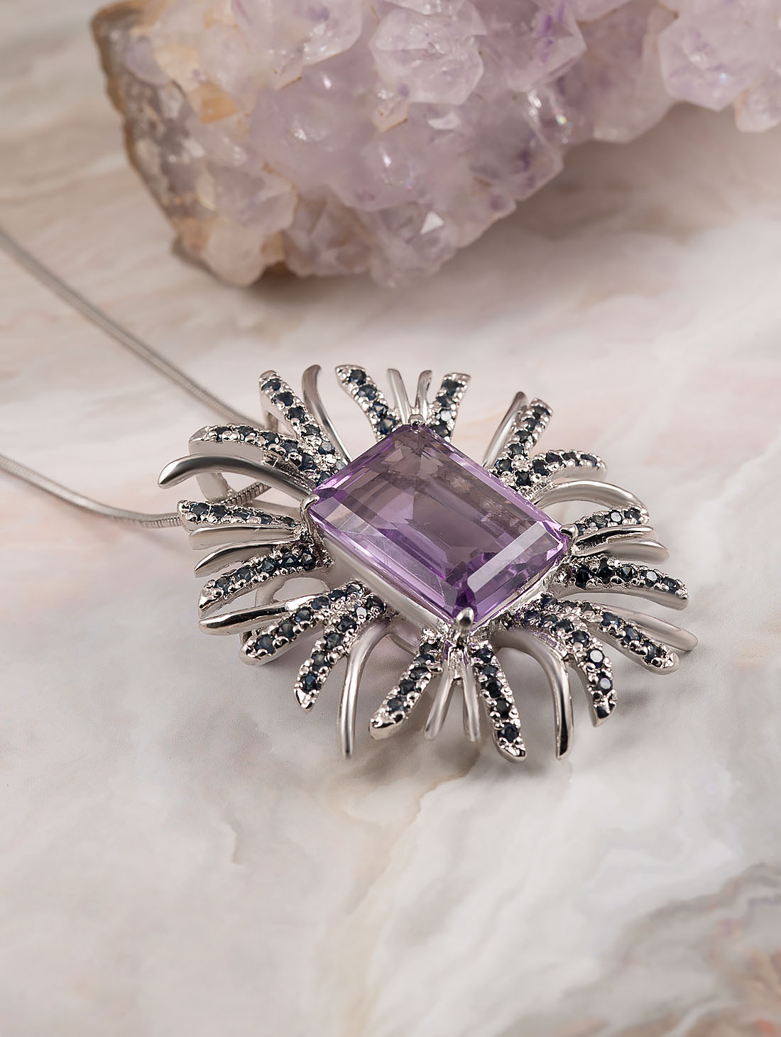 042372 Брошь-кулон (Ag 925)