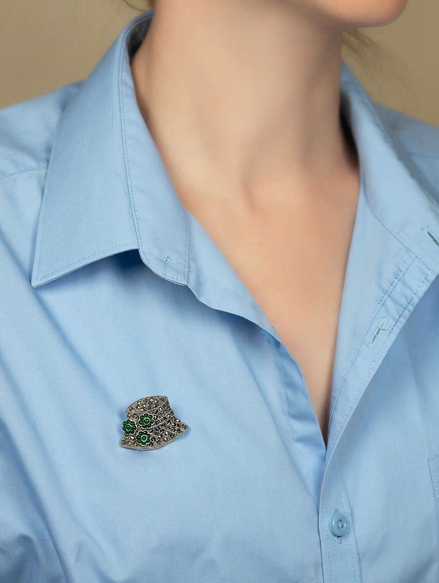 91510 Брошь-кулон (Ag 925)