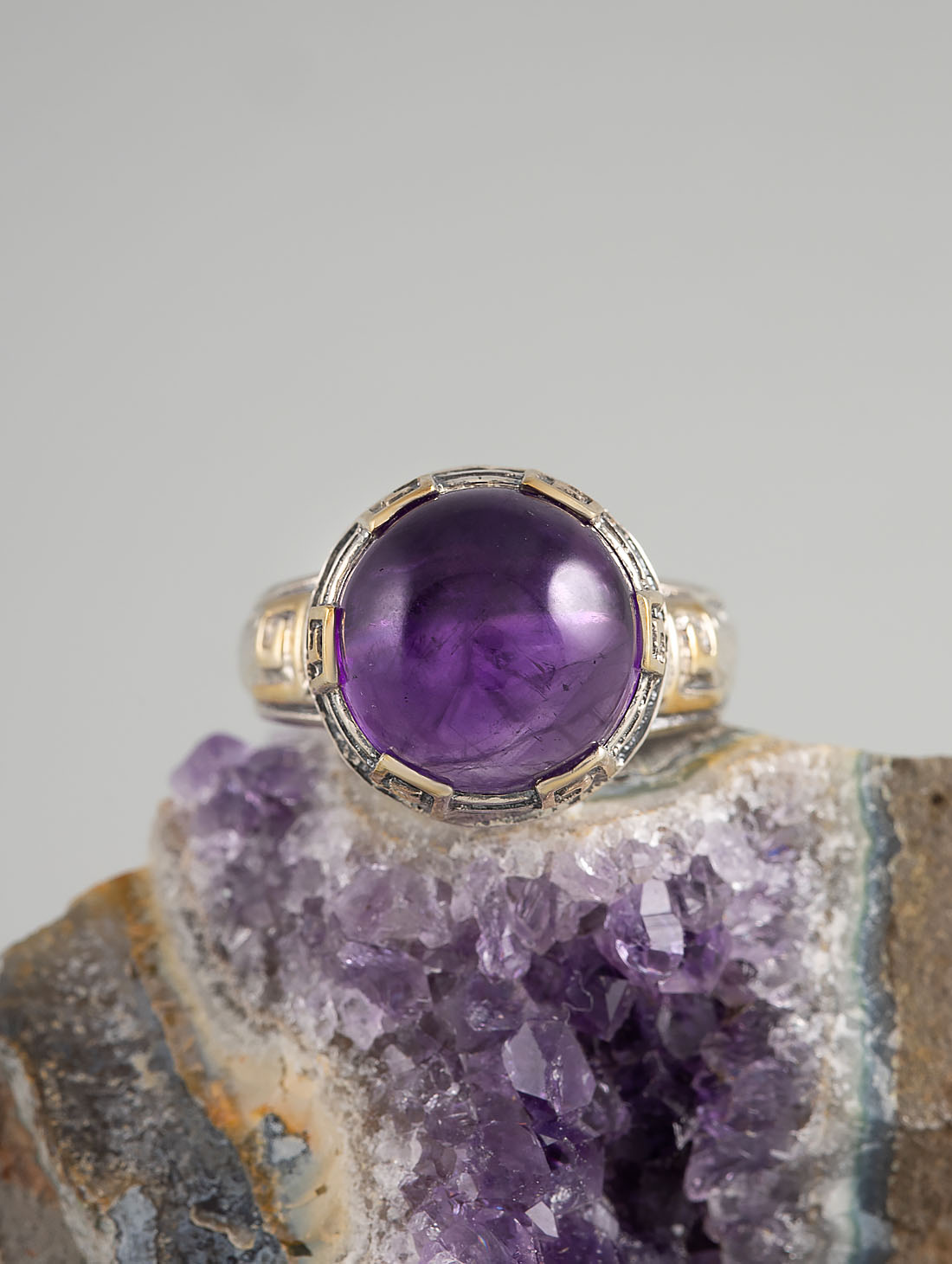 Rrr1300z Аметист Кольцо (Ag 925)