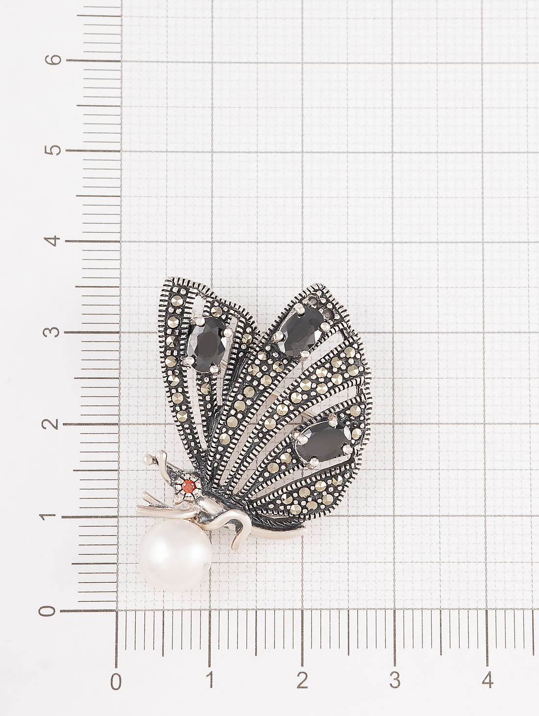 91563 Брошь (Ag 925)