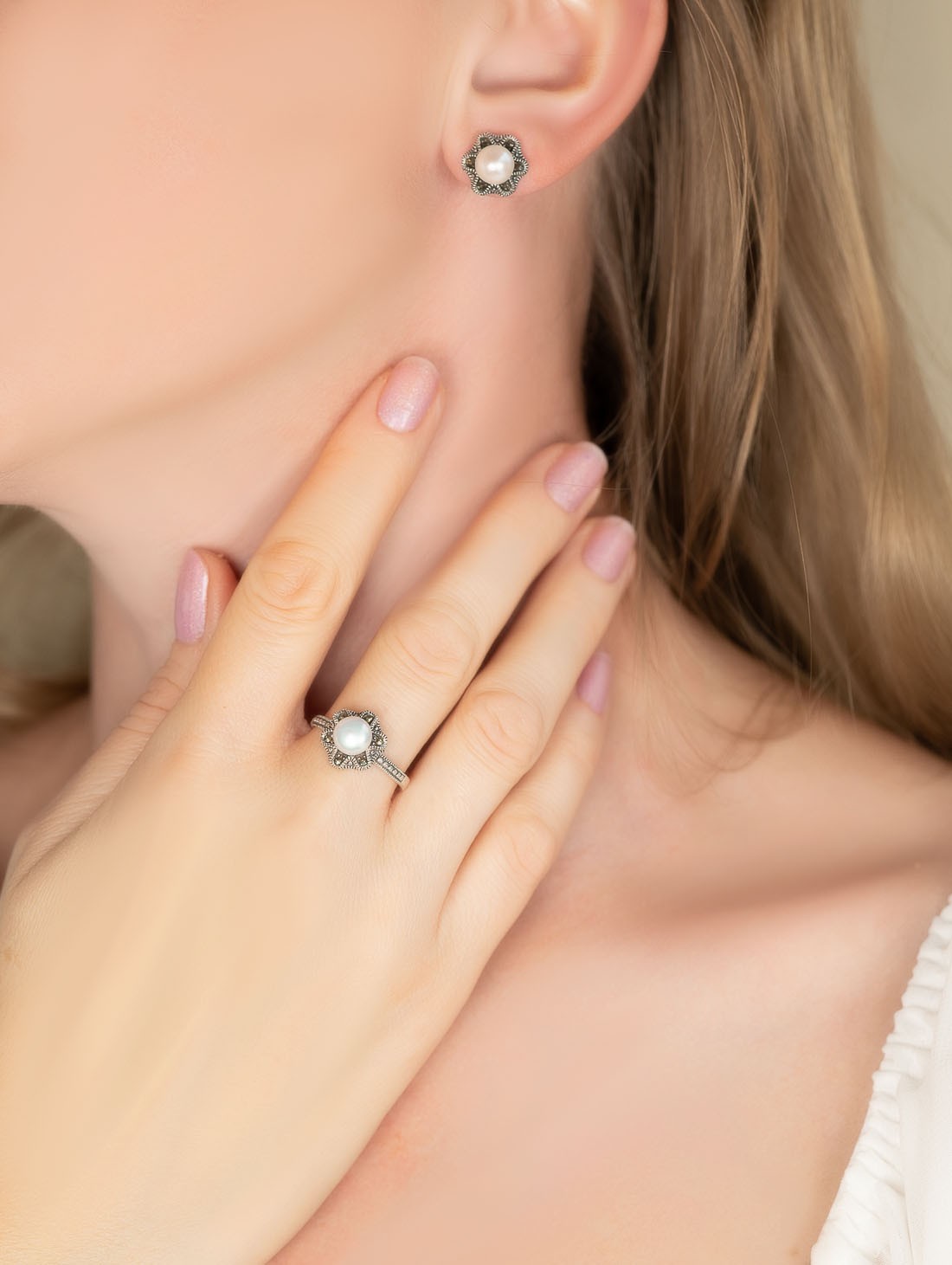 300160 Серьги пуссеты (Ag 925)