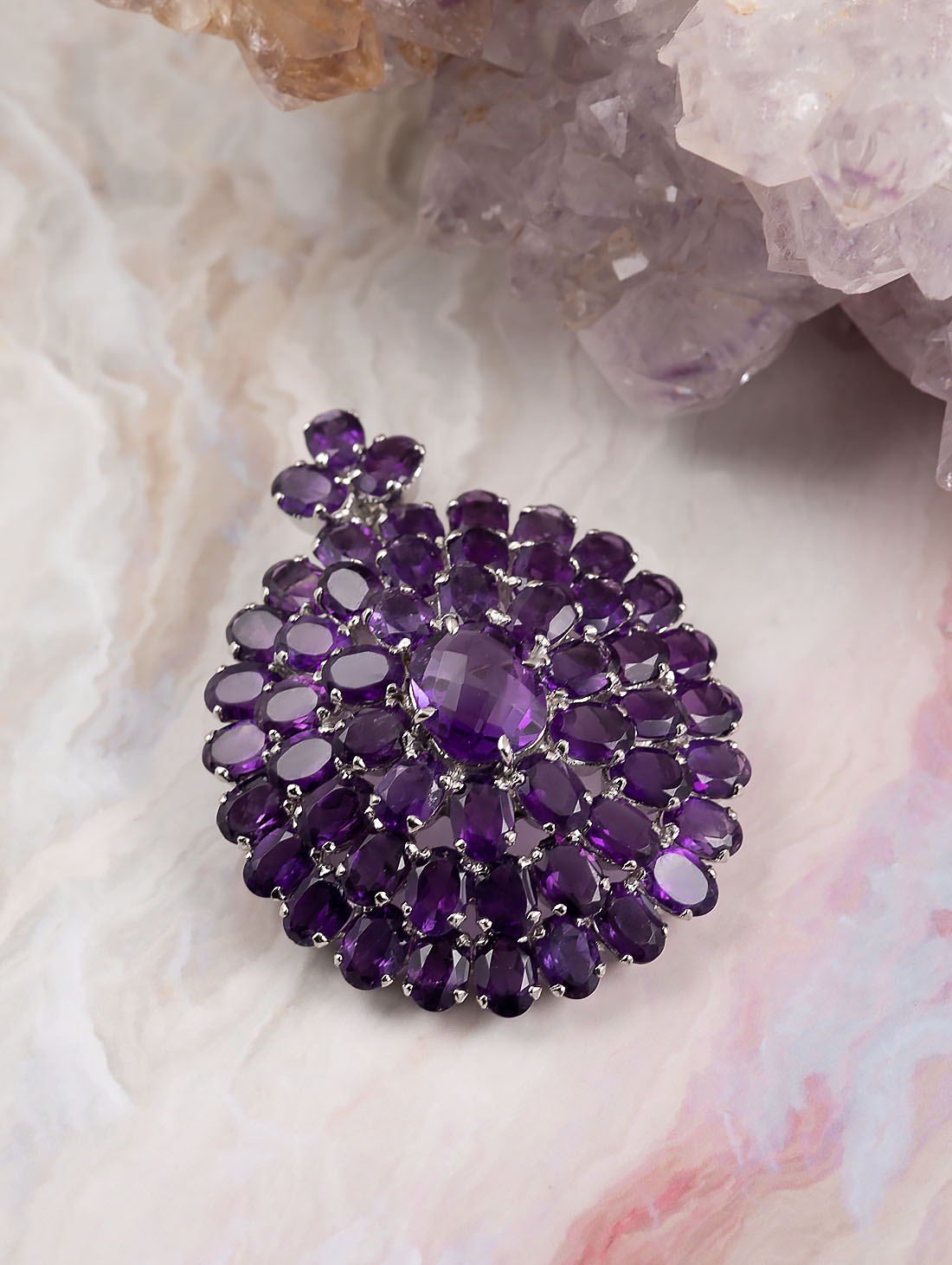 042354 Брошь-кулон (Ag 925)