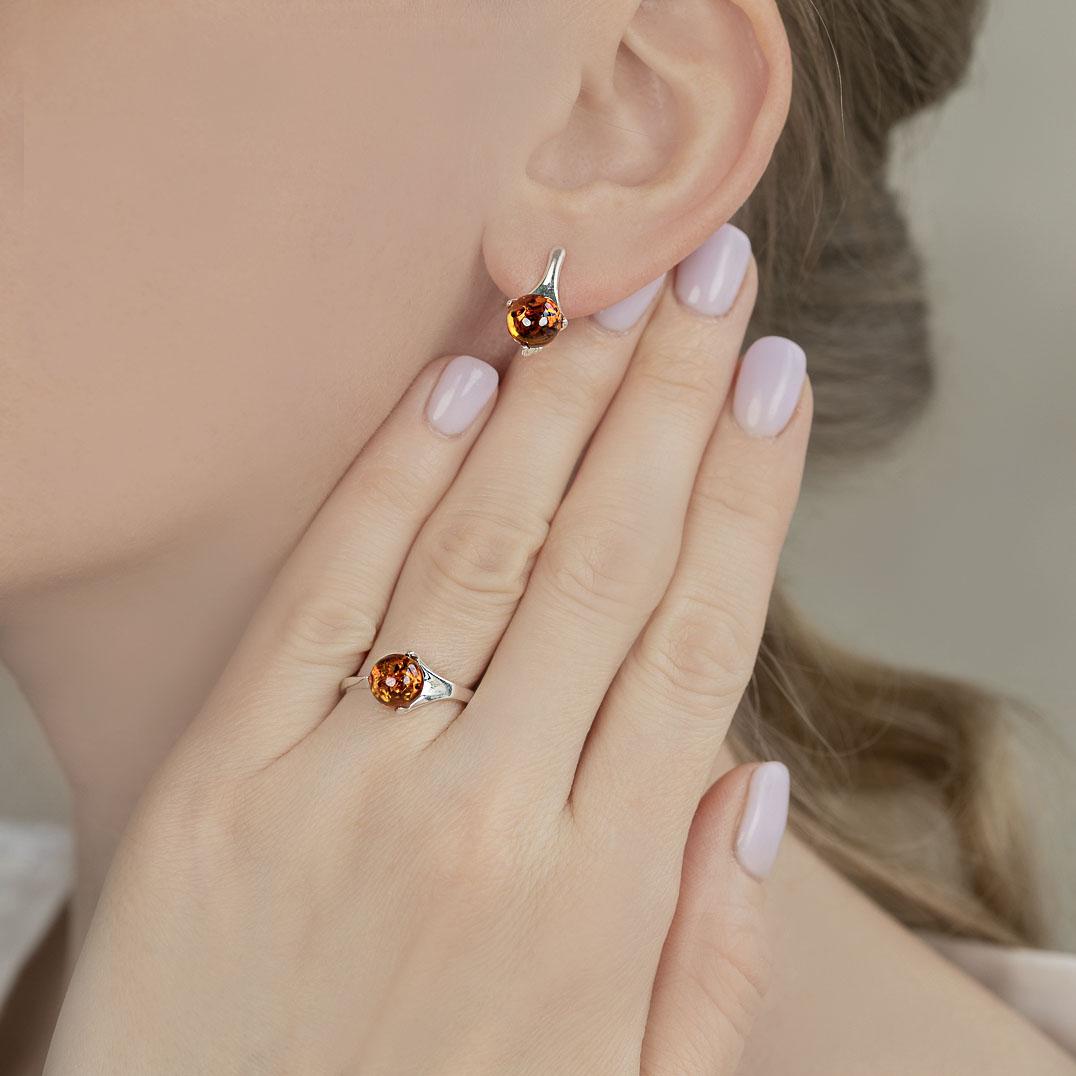 812233 кор Серьги (Ag 925)