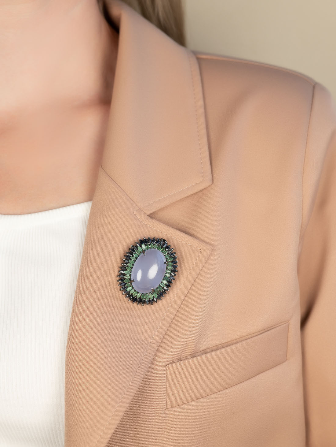 042339 Брошь-кулон (Ag 925)