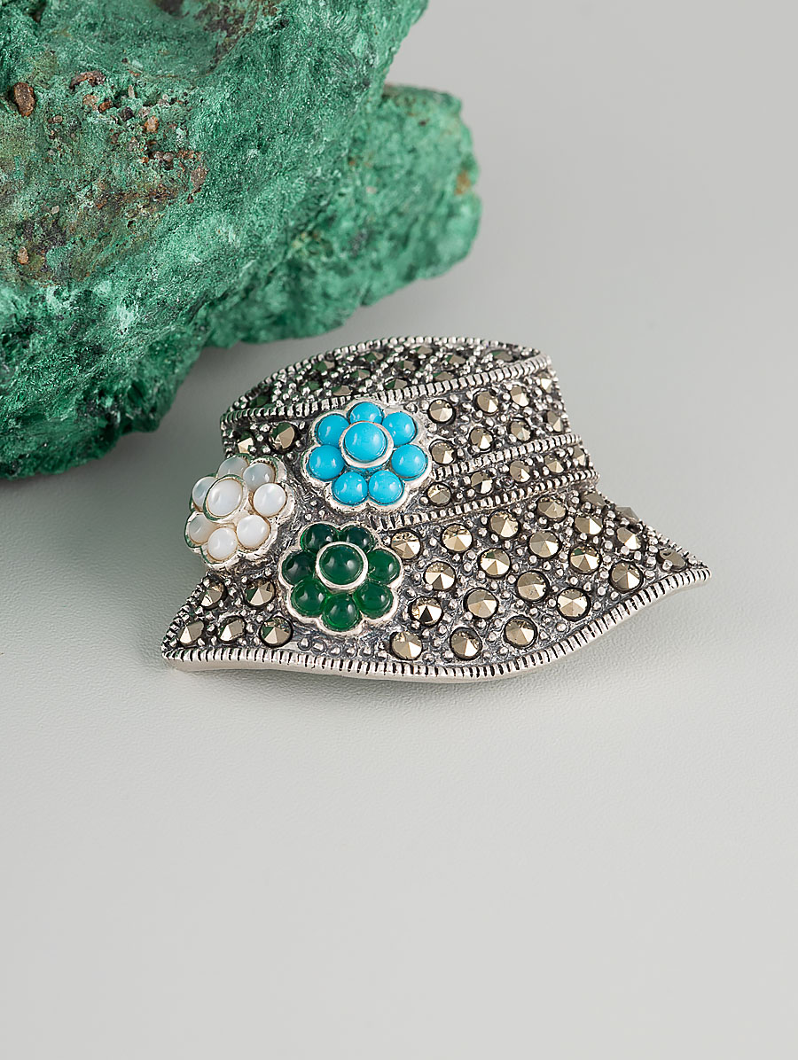 91513 Брошь-кулон (Ag 925)