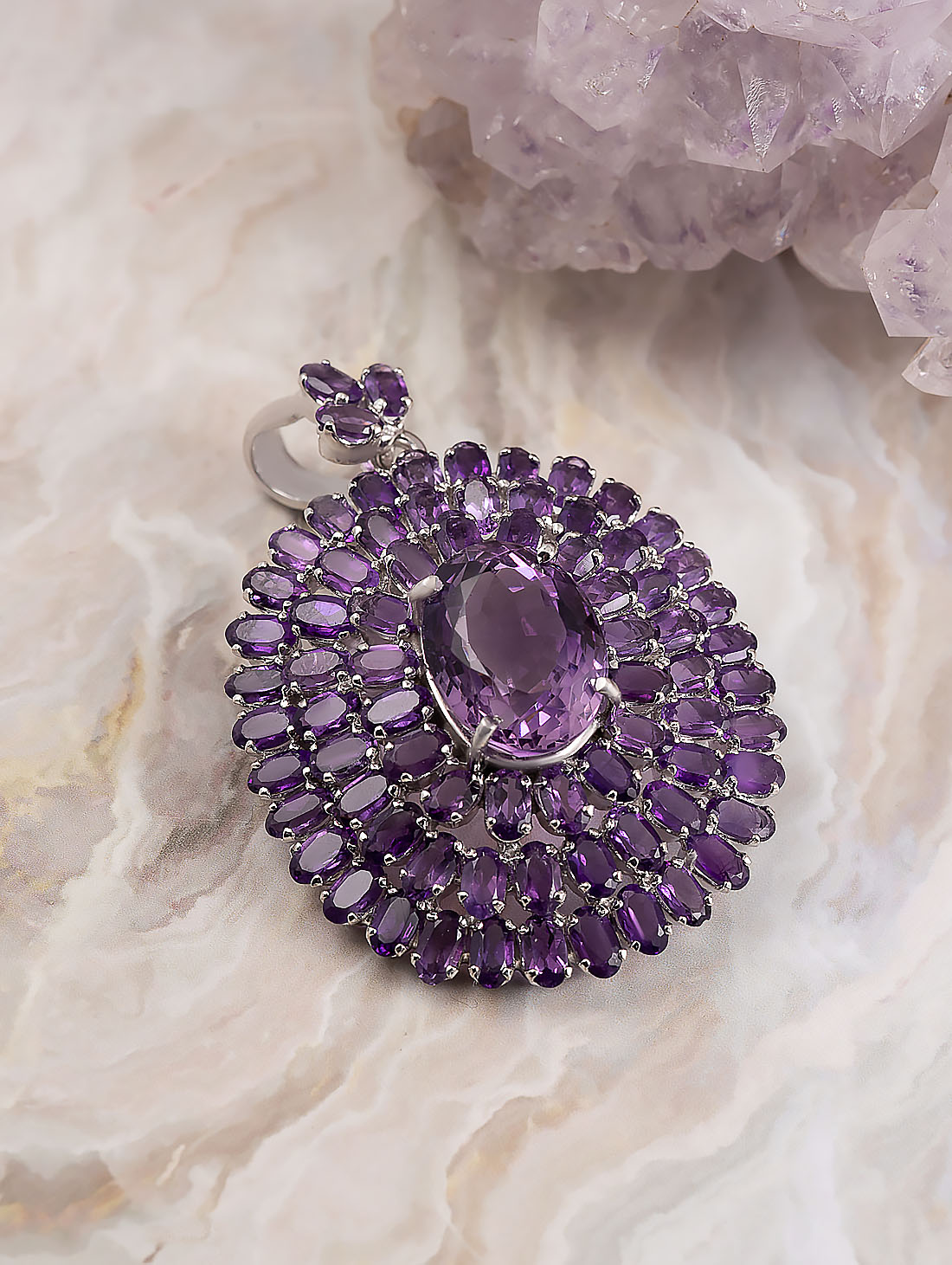 042352 Брошь-кулон (Ag 925)