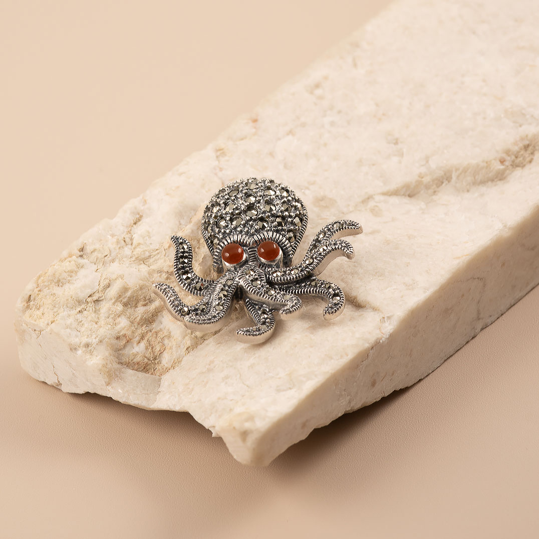 080108 Брошь (Ag 925)