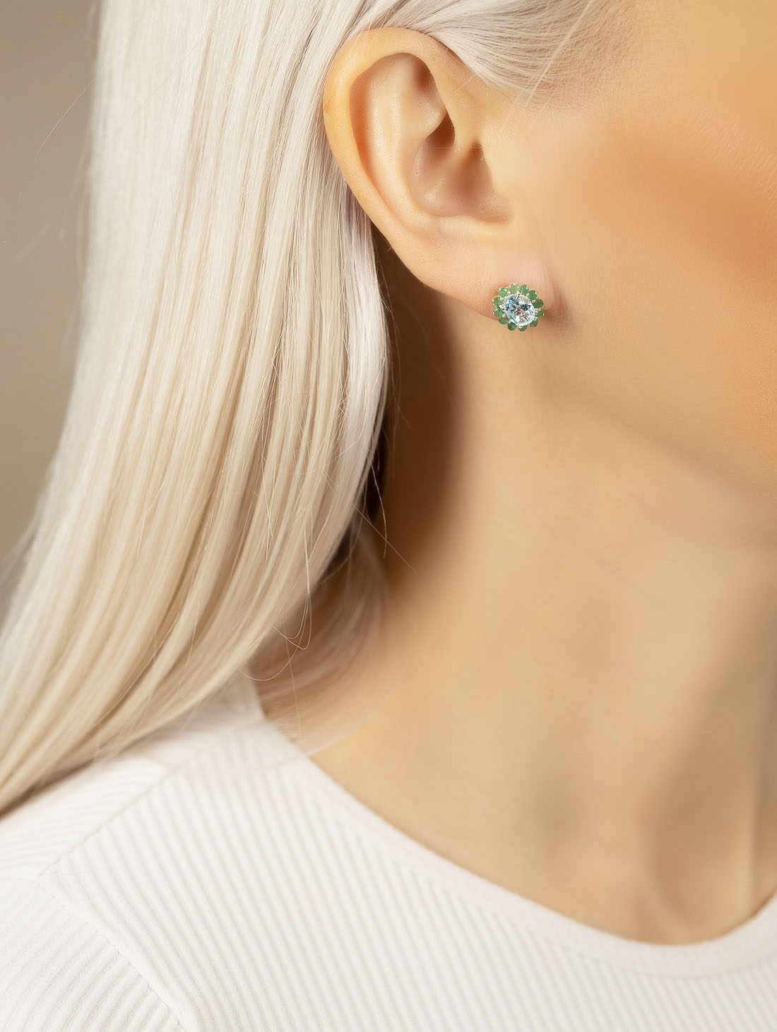 9411 Серьги пуссеты (Ag 925)