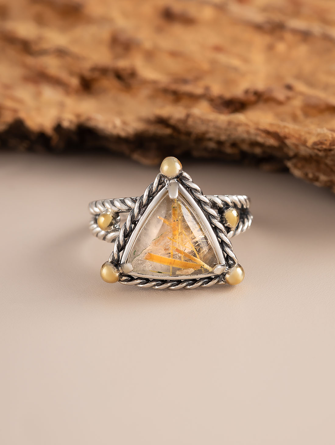 Rrr1482z Рутил Кольцо (Ag 925)