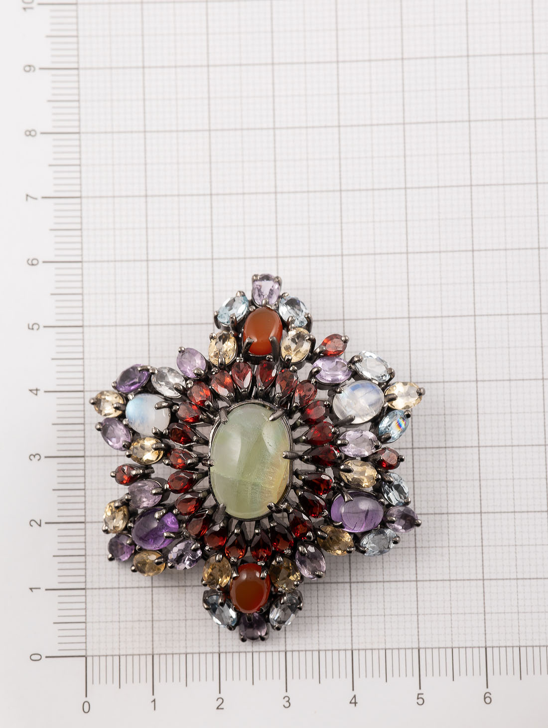 042381 Брошь-кулон (Ag 925)