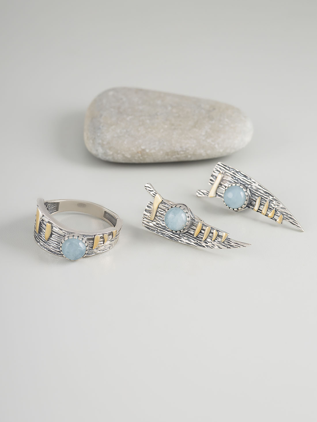 Rrr1498z Аквамарин Кольцо (Ag_925)