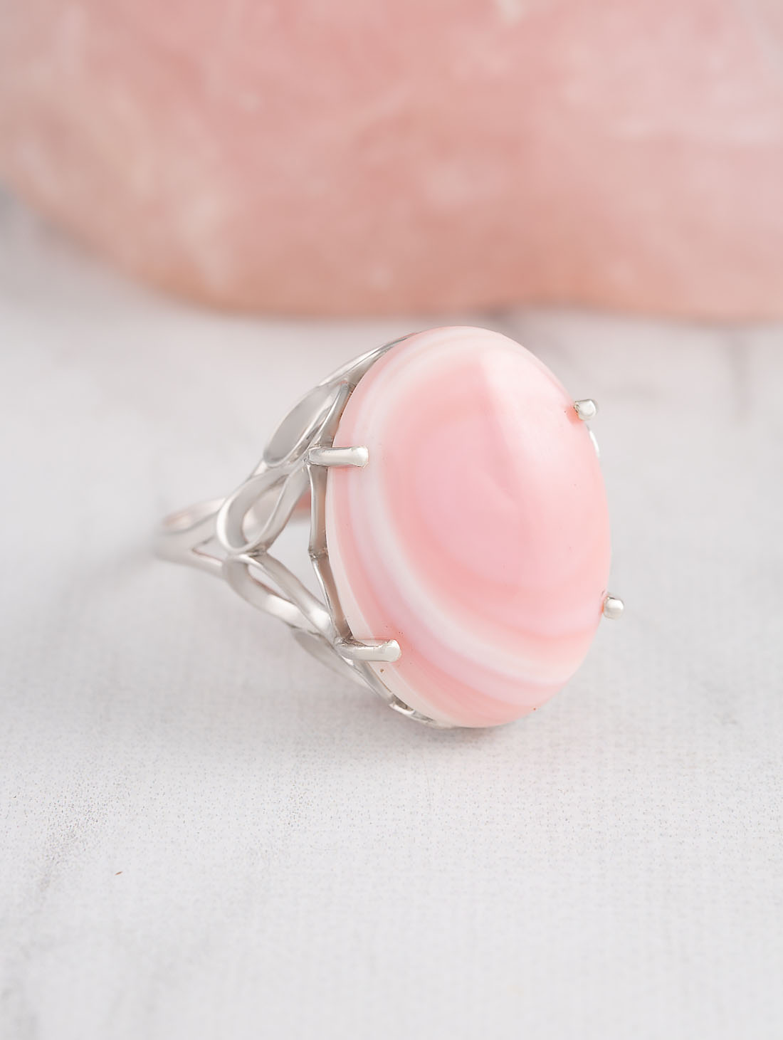 0578R Перламутр Кольцо (Ag 925)