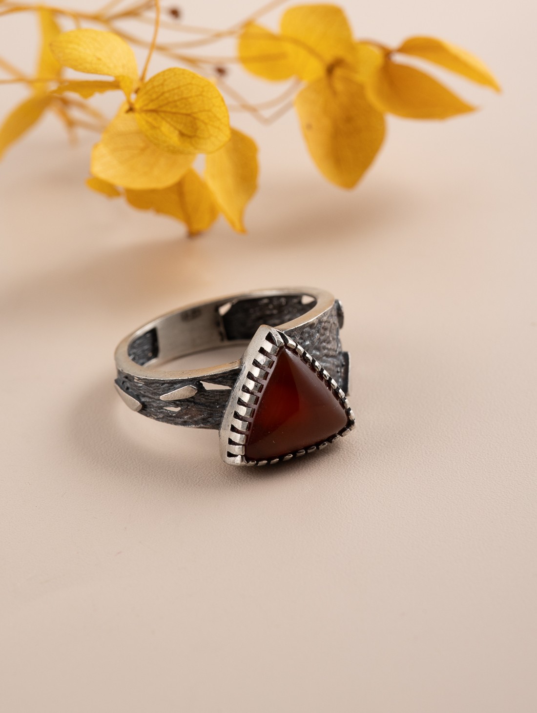 Rrr1495 Сердолик Кольцо (Ag 925)