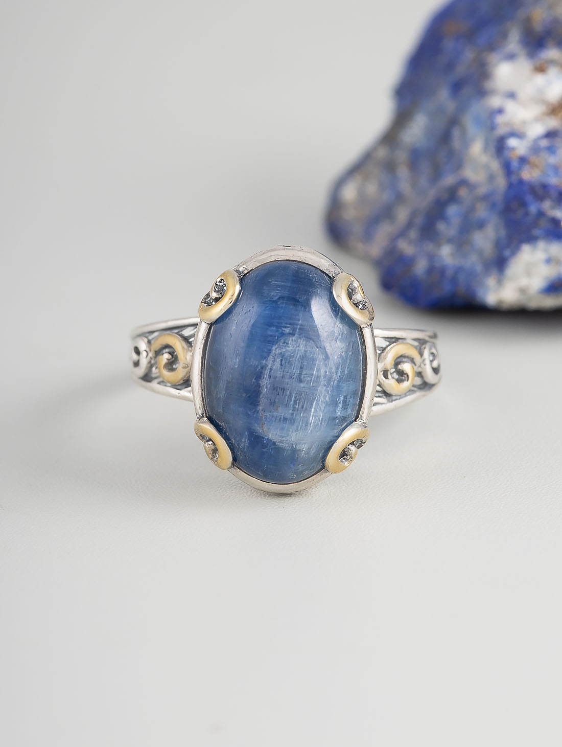 Rrr1297z Кианит Кольцо (Ag 925)