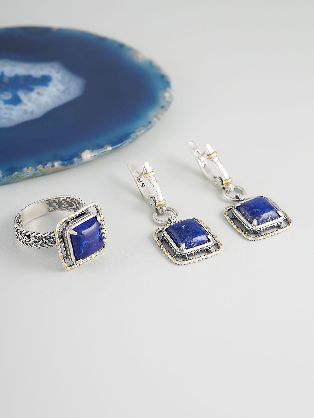 Err1324z Лазурит Серьги (Ag 925)