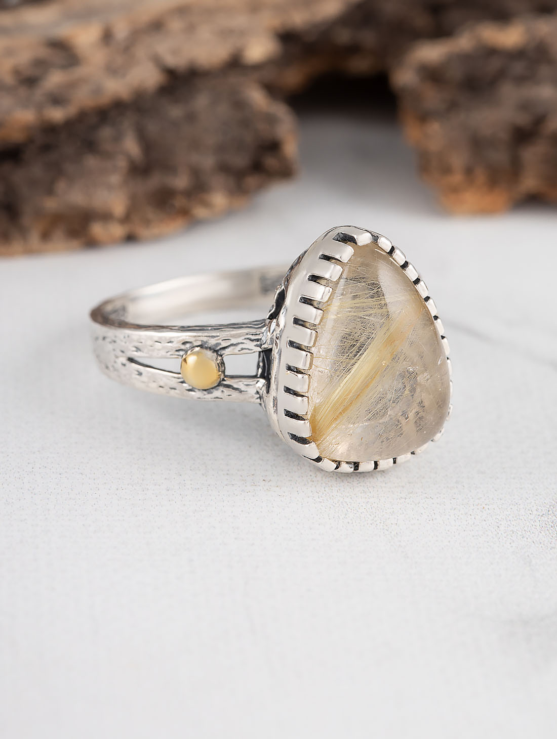 Rrr1483z Рутил Кольцо (Ag_925)