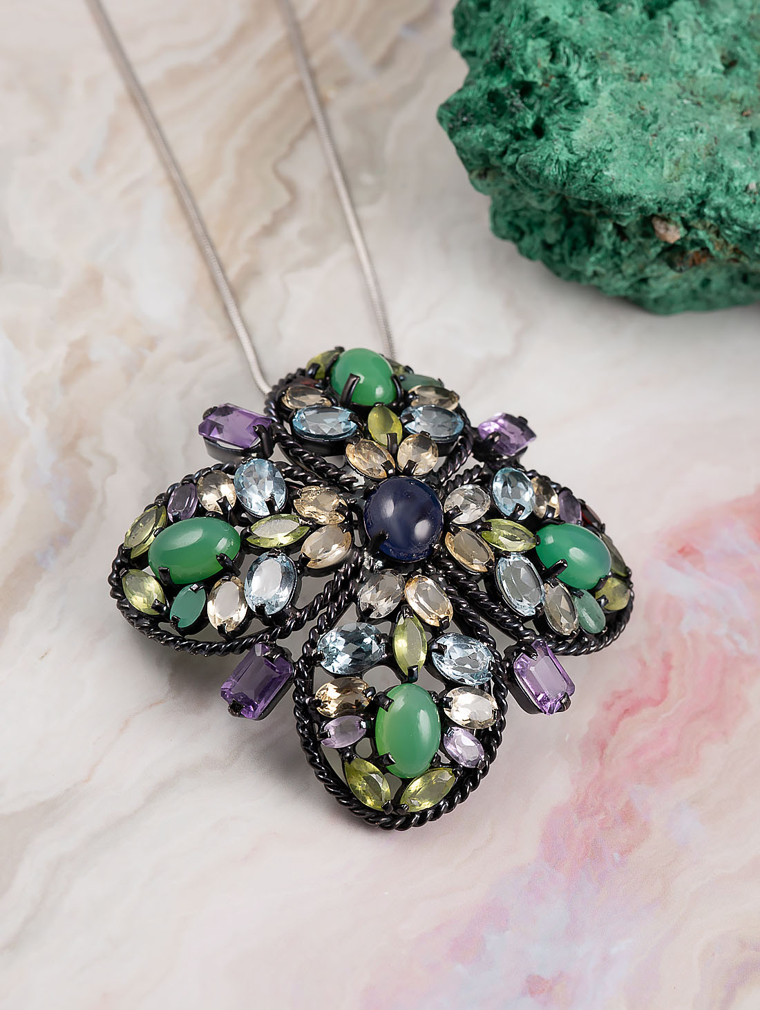 042364 Брошь-кулон (Ag 925)