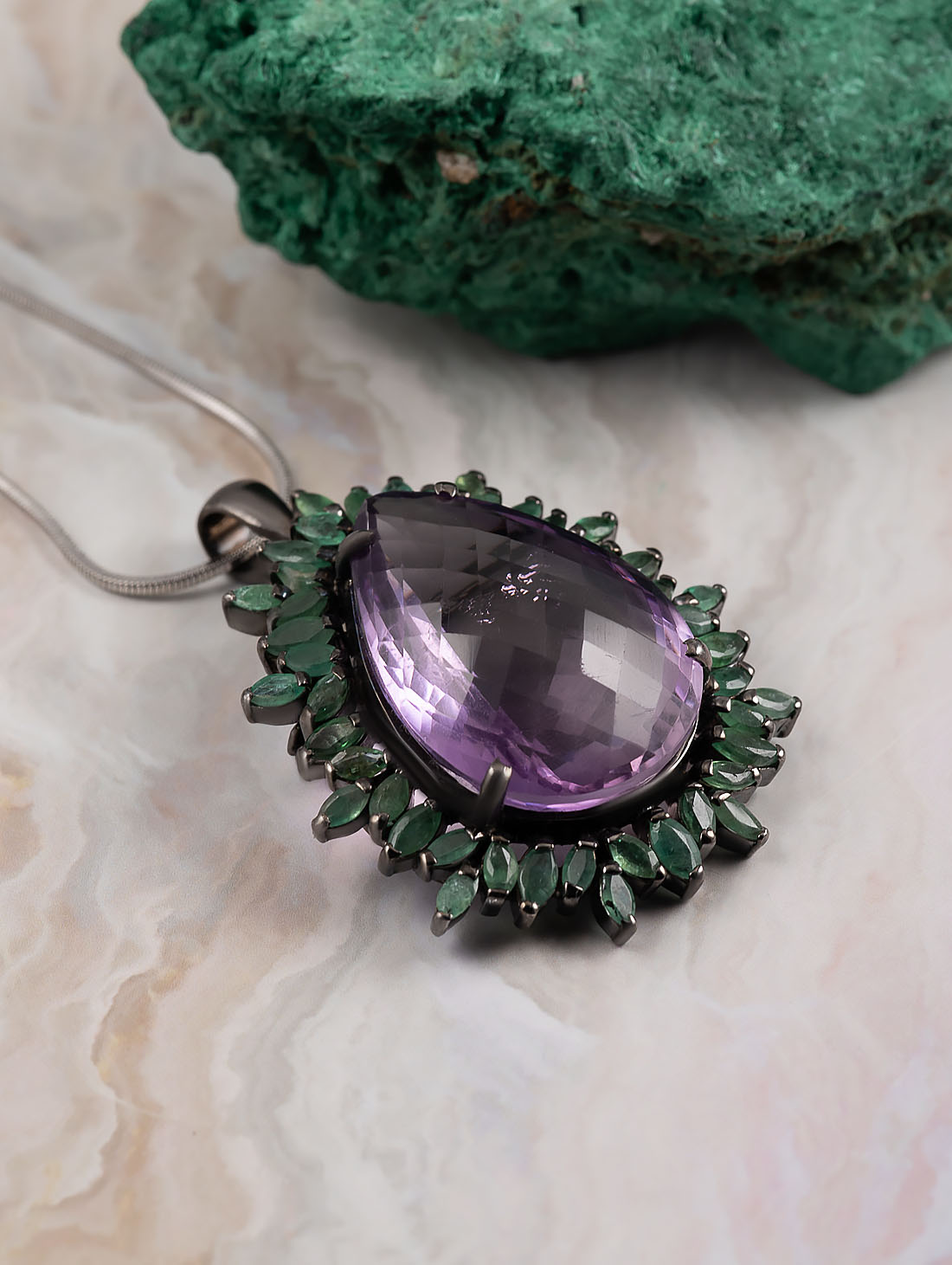 042340 Брошь-кулон (Ag 925)