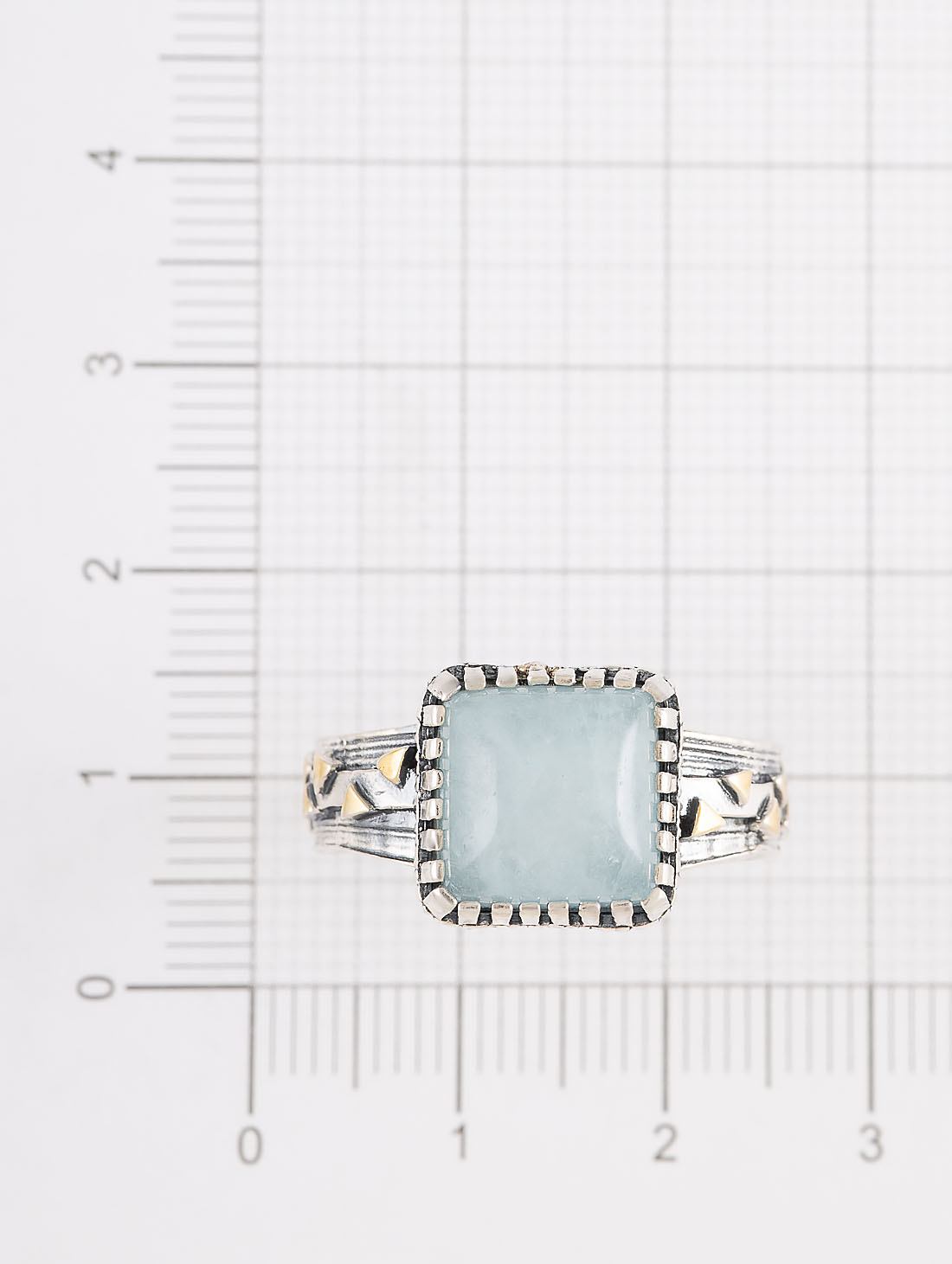 Rrr1493z Аквамарин Кольцо (Ag_925)