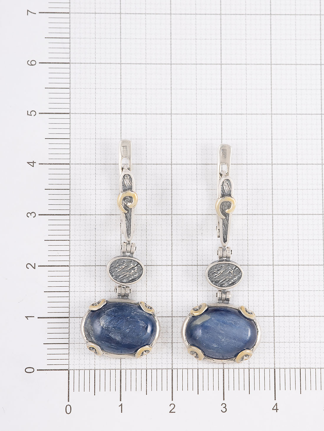 Err1297z Кианит Серьги (Ag 925)