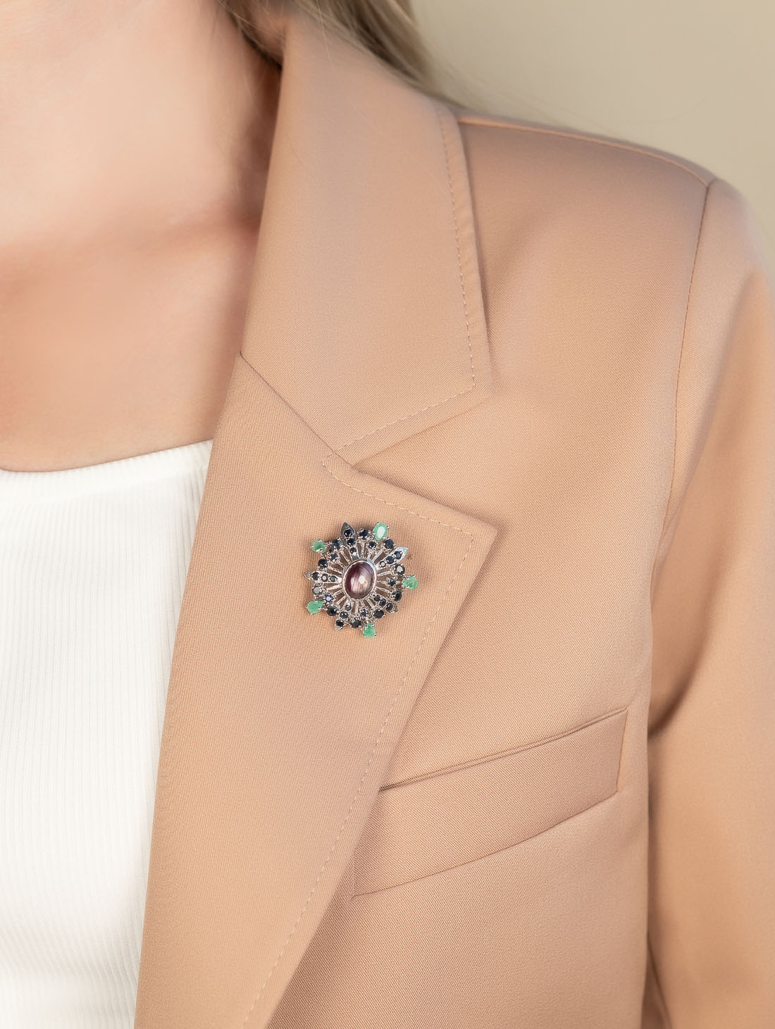 042338 Брошь-кулон (Ag 925)