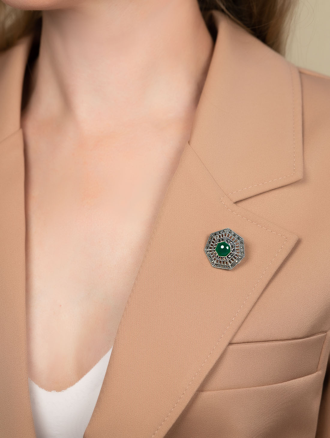 91561 Брошь (Ag 925)