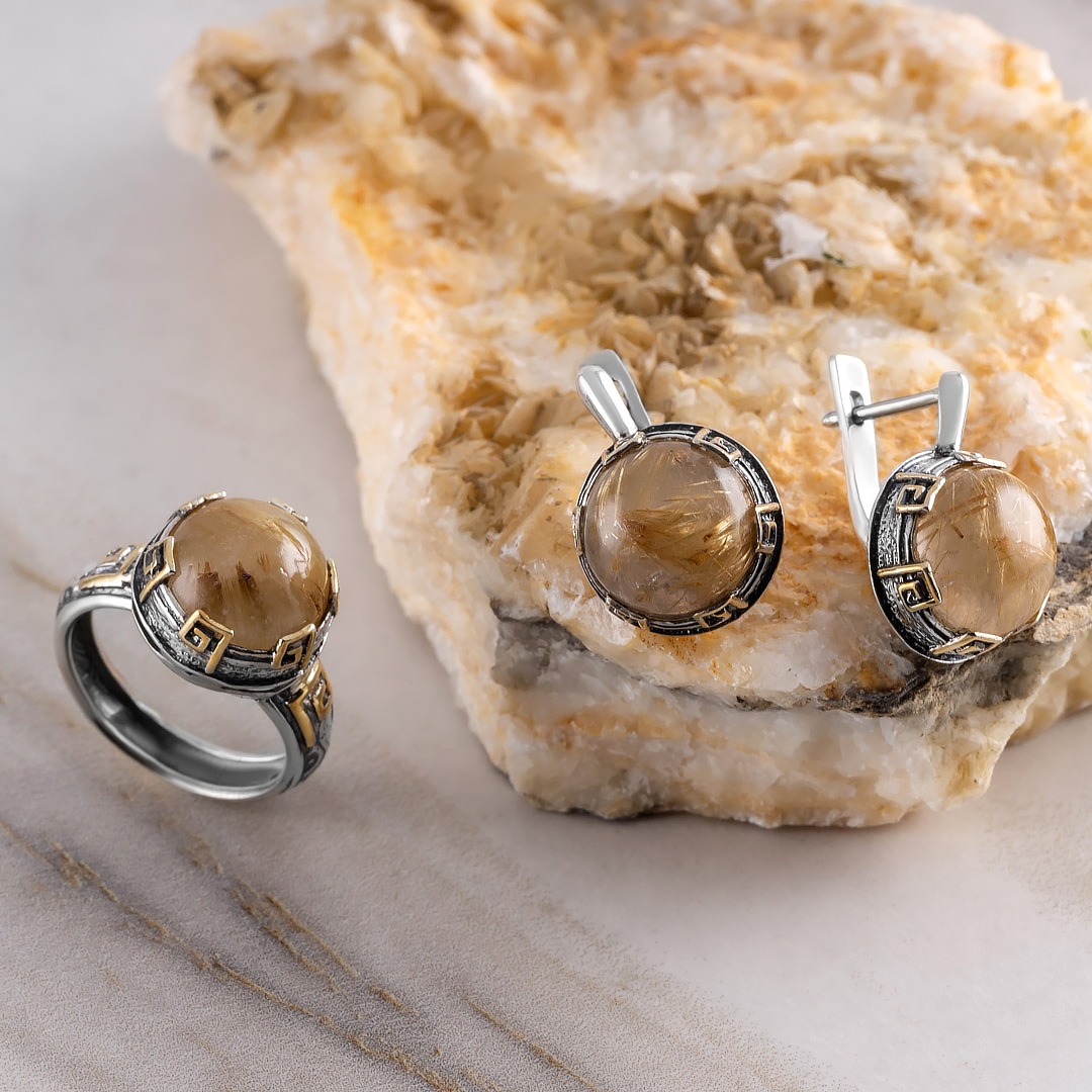 Err1300z Рутил Серьги (Ag 925)