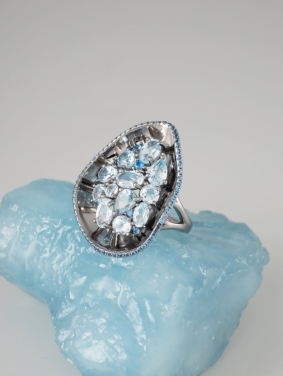 К0422Т Топаз Кольцо (Ag 925)