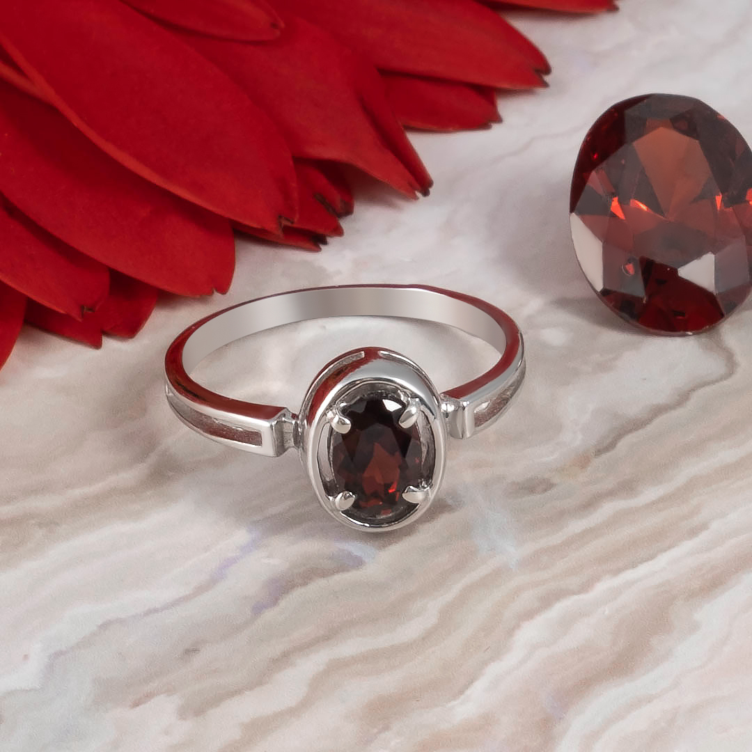 0240R Гранат Кольцо (Ag 925)