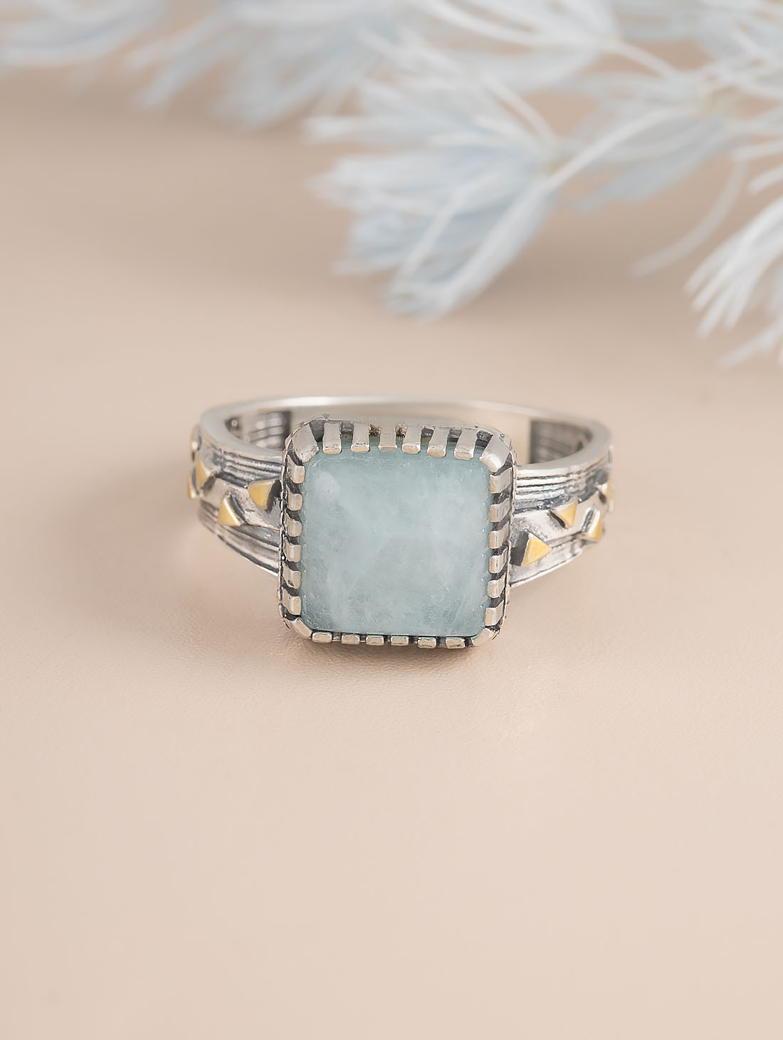 Rrr1493z Аквамарин Кольцо (Ag_925)