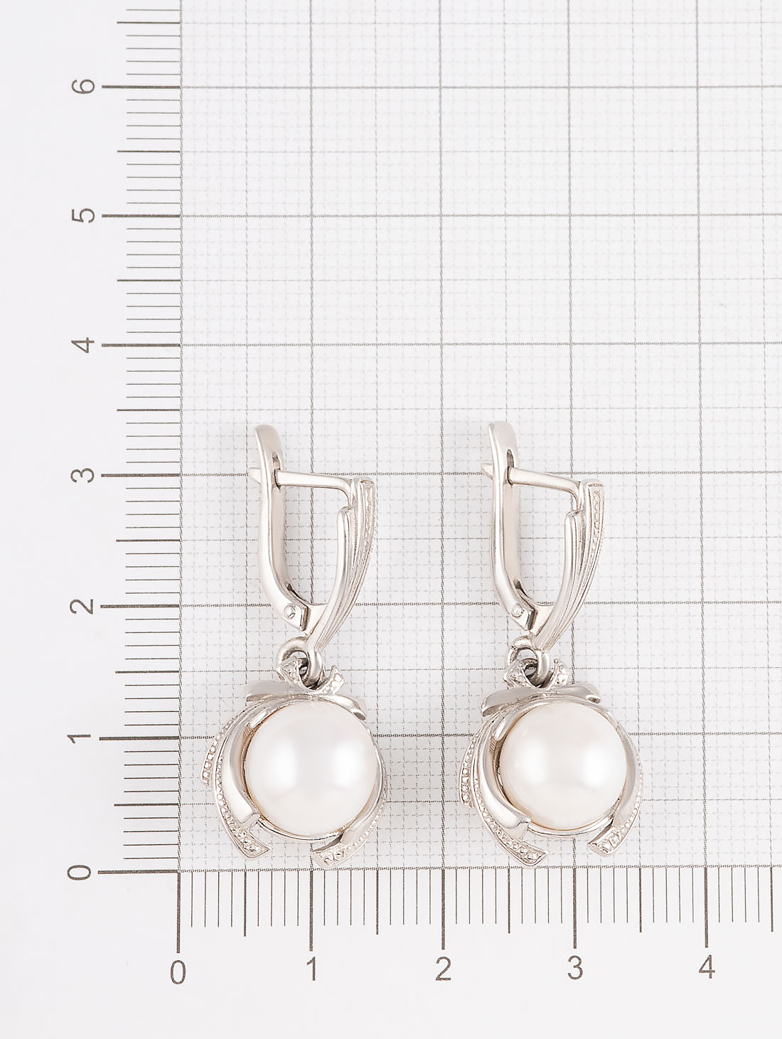 1387R Жемчуг Серьги (Ag 925)