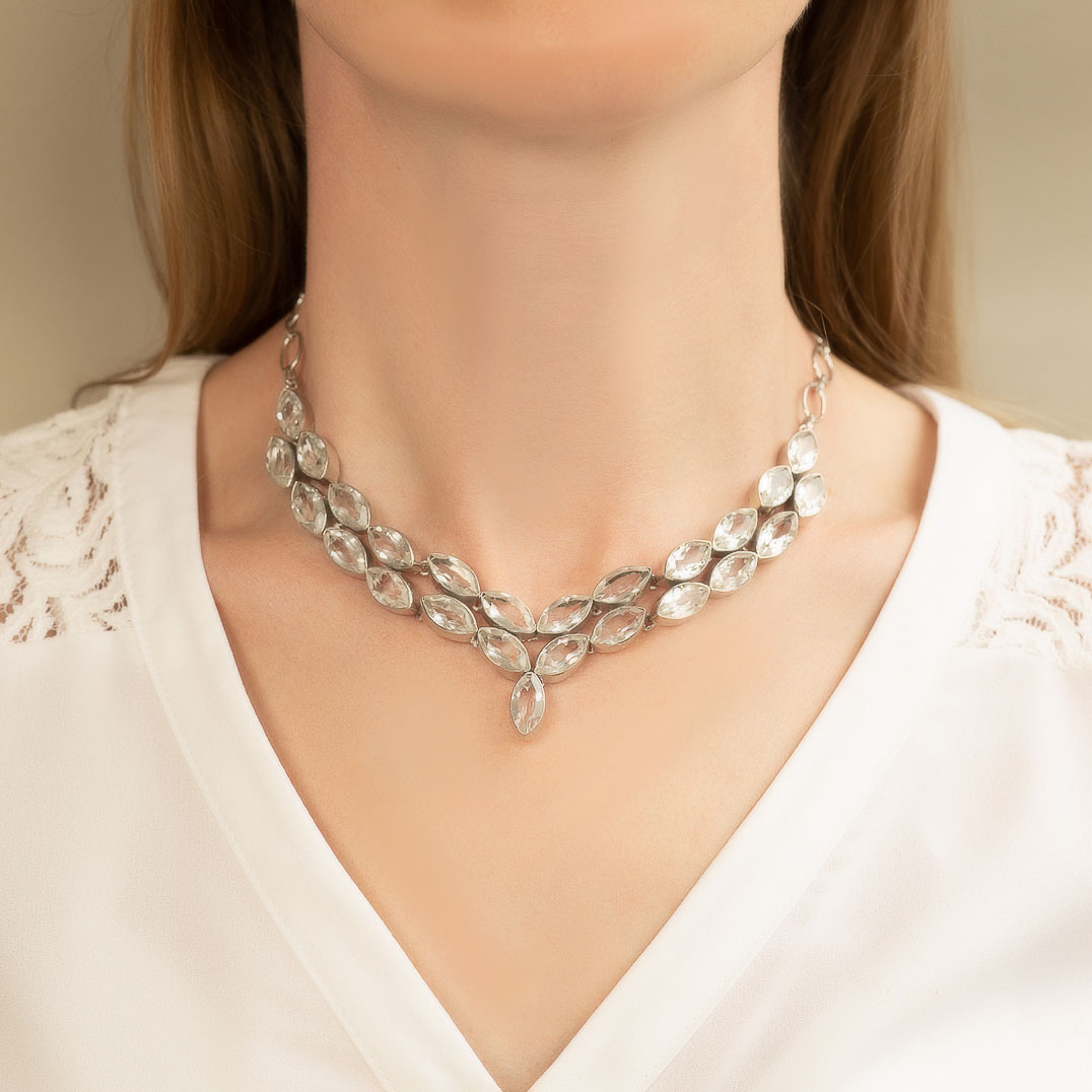 1300116 Колье (Ag 925)