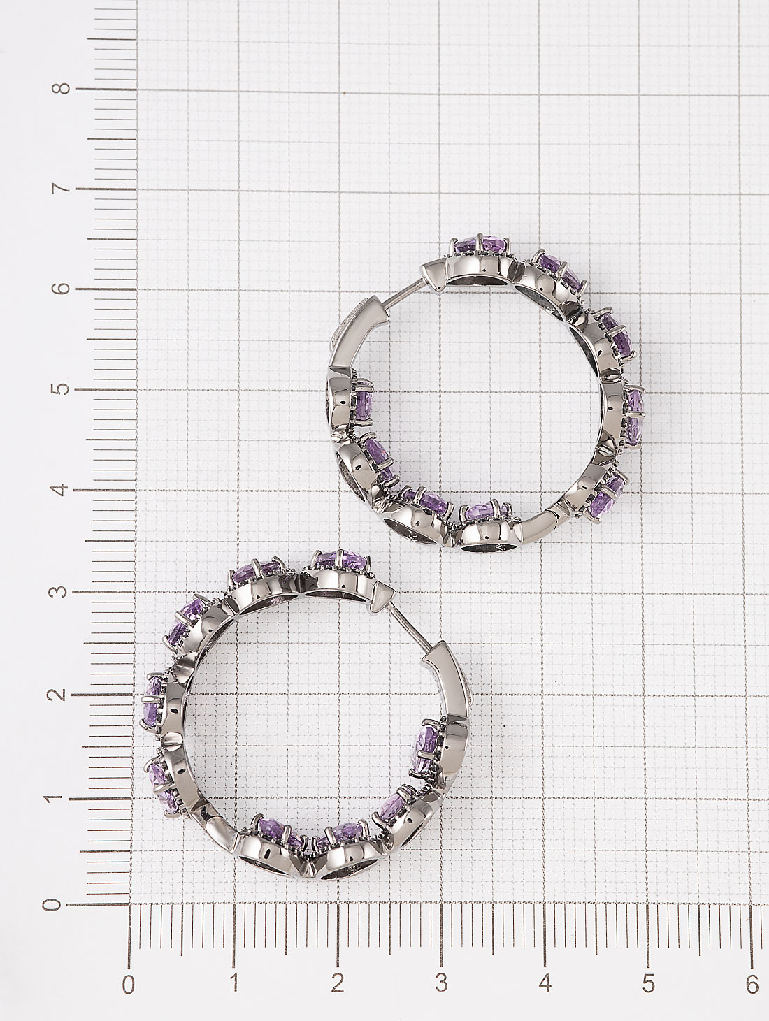 С0237М Аметист Серьги (Ag 925)