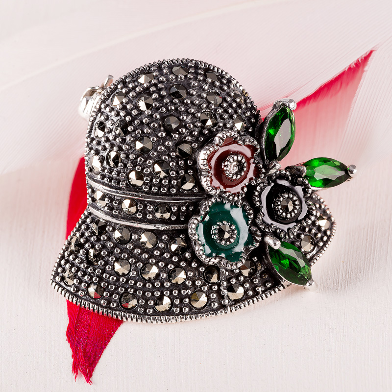 02052 Брошь (Ag 925)