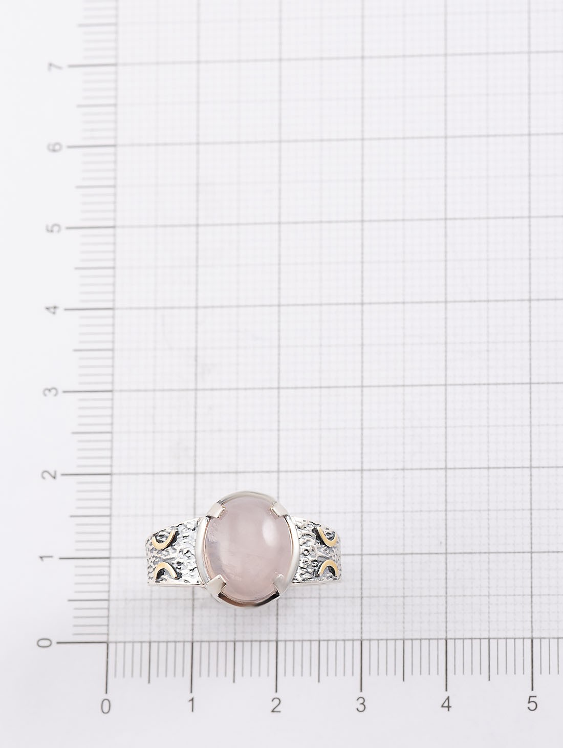 Rrr1474z Роз.кварц Кольцо (Ag 925)