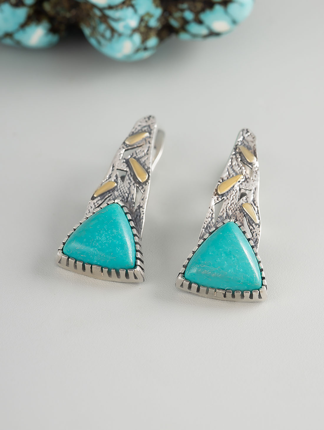 Err1495z Бирюза Серьги (Ag 925)