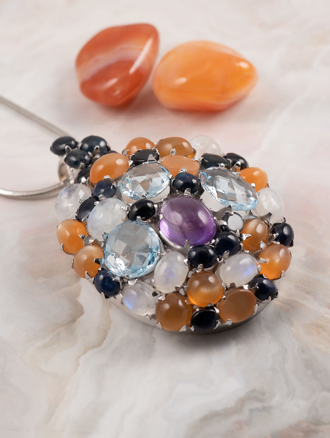 042346 Брошь-кулон (Ag 925)